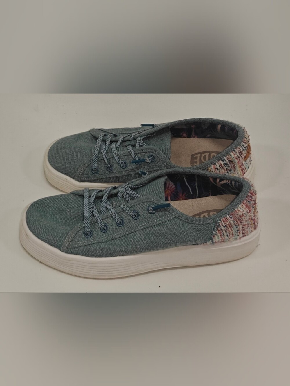 Hey Dude Cody Craft Women’s Linen Slip-On Casual Shoes Size 7 Lightweight